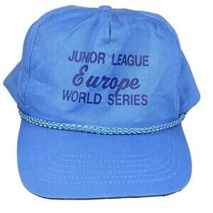 Vintage Europe World Series Junior League blue snapback Hat